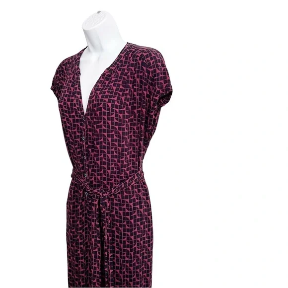 Anthropologie Maeve Karsten Geo Patterned Jumpsuit Harem Jogger Pants Size Small - Picture 7 of 8